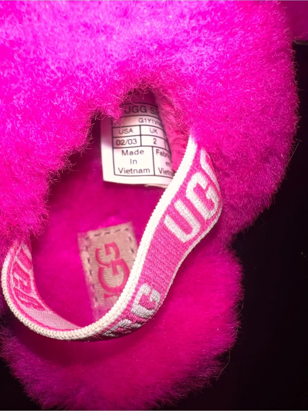 Baby Hot Pink Ugg Slides
